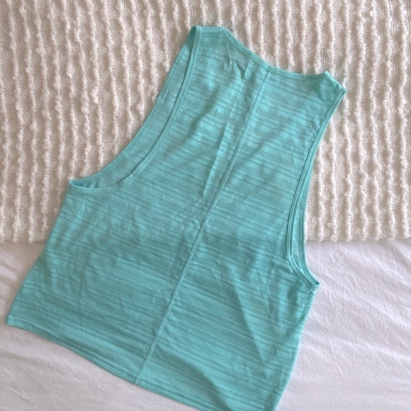 Forever 21 Striped Lightweight Cut Out Athletic Tank | Size L - Picture 6 of 7